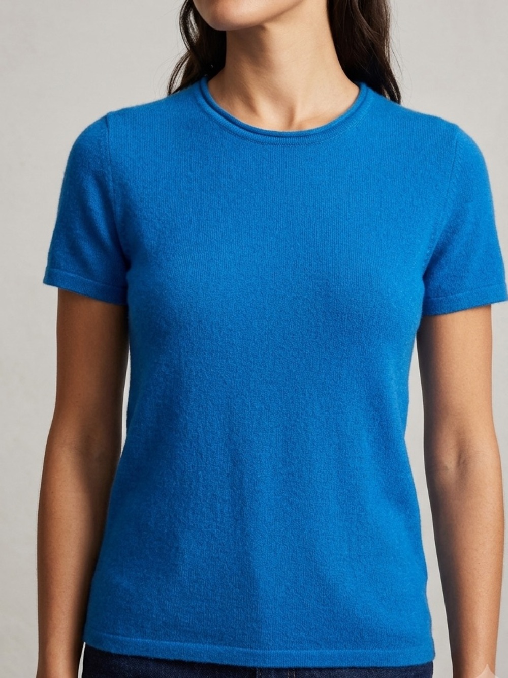 Brooks Brothers Short-Sleeve Crewneck Tee in Bright Blue